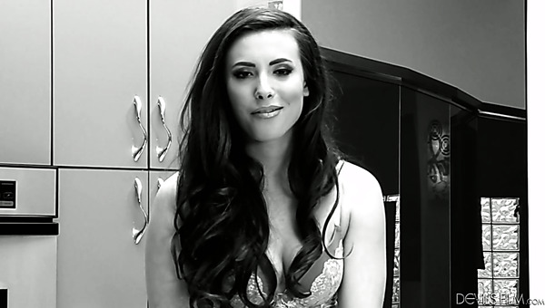Sensual brunette babe Casey Calvert in beautiful solo
