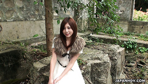 Airi loves being naughty and she loves to show off her hairy pussy