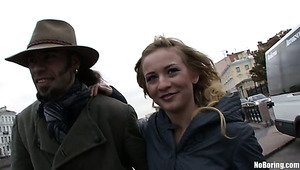 Lewd dude in cowboy hat fucks the shit out of lewd chick's anus