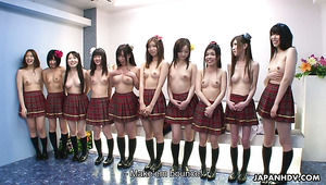 Akari Osaki is a cute looking Japanese slut who is ready for some orgy
