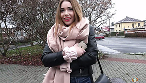 Torrid gal Sophie Luuna is picked up by stud whose dick she rides well