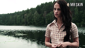 Fantastic bed scene with well known actress Alicia Vikander is super hot
