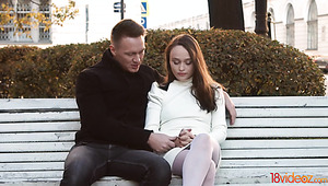 Russian hottie Alice Koks gives nice head and enjoys hard anal