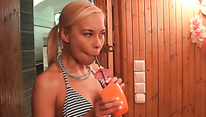 Classy fine ass chicks take off their bras to expose their titties