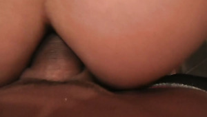 Super horny brunette with plump ass wants it from behind