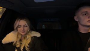 This pretty girl has no money to pay for a taxi but has deep throat and wet puffy pussy