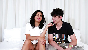 Dashing Latin lady Lidia Maria came to the casting again for hot sex.