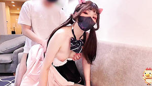 Cute Japanese babe spent the whole weekend having fun with her stepbrothers dick.