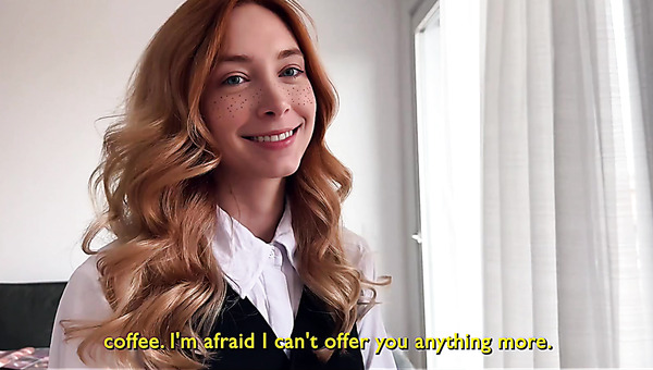 Loly wanted a raise as his secretary, but got cumshot on her pussy instead POV