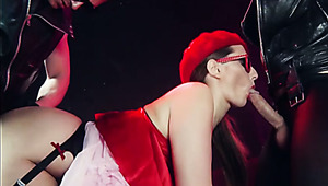 Good looking brunette gets rimjob and is banged hard